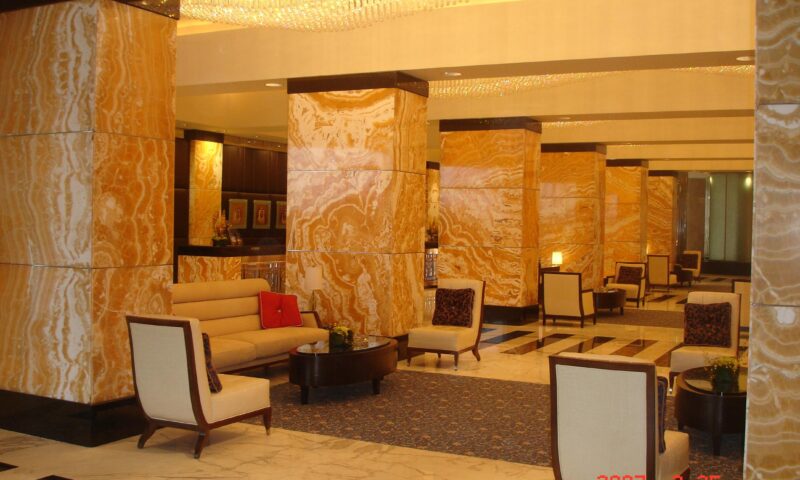 Marmonil Alabster -Polished-Egyptian- Column -Intercontinental Abu Dhabi- Cladding 5