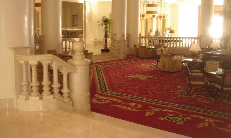 Marmonil Galala -Polished- Egyptian-Massive-JW Marriott Hotel-Floor & Stair