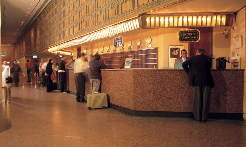 Marmonil Imperial Red Granite-Polished- Egyptian-Massive-Semiramis Intercontinental Hotel -Counter & Floor